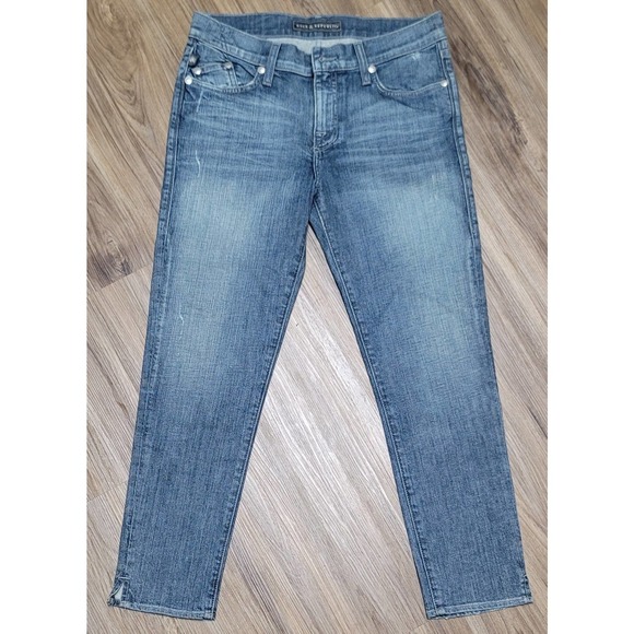 Rock & Republic Evelyn Denim Capri Jeans Pants - Picture 3 of 6